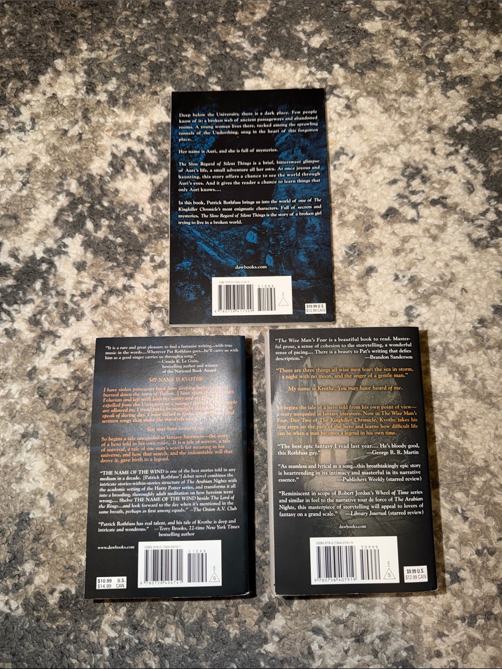Patrick Rothfuss Paperback Set - Picture 2 of 2